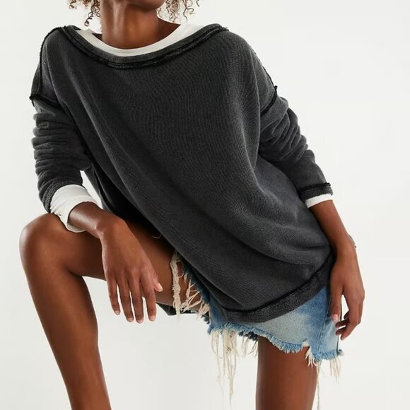 Free People Conrad Pullover Black - Picture 2 of 4